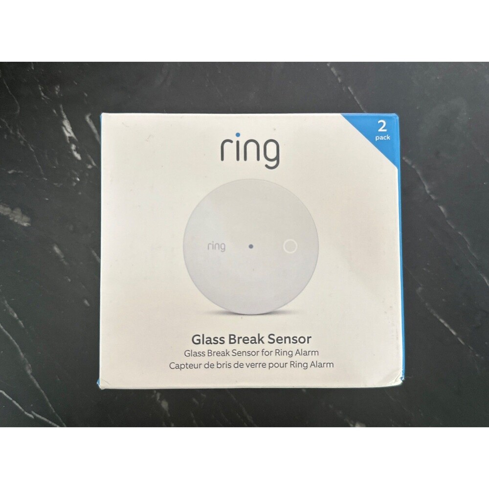 Ring Glass Break Sensor 2-Pack For Ring Alarm - NEW FACTORY SEALED -
